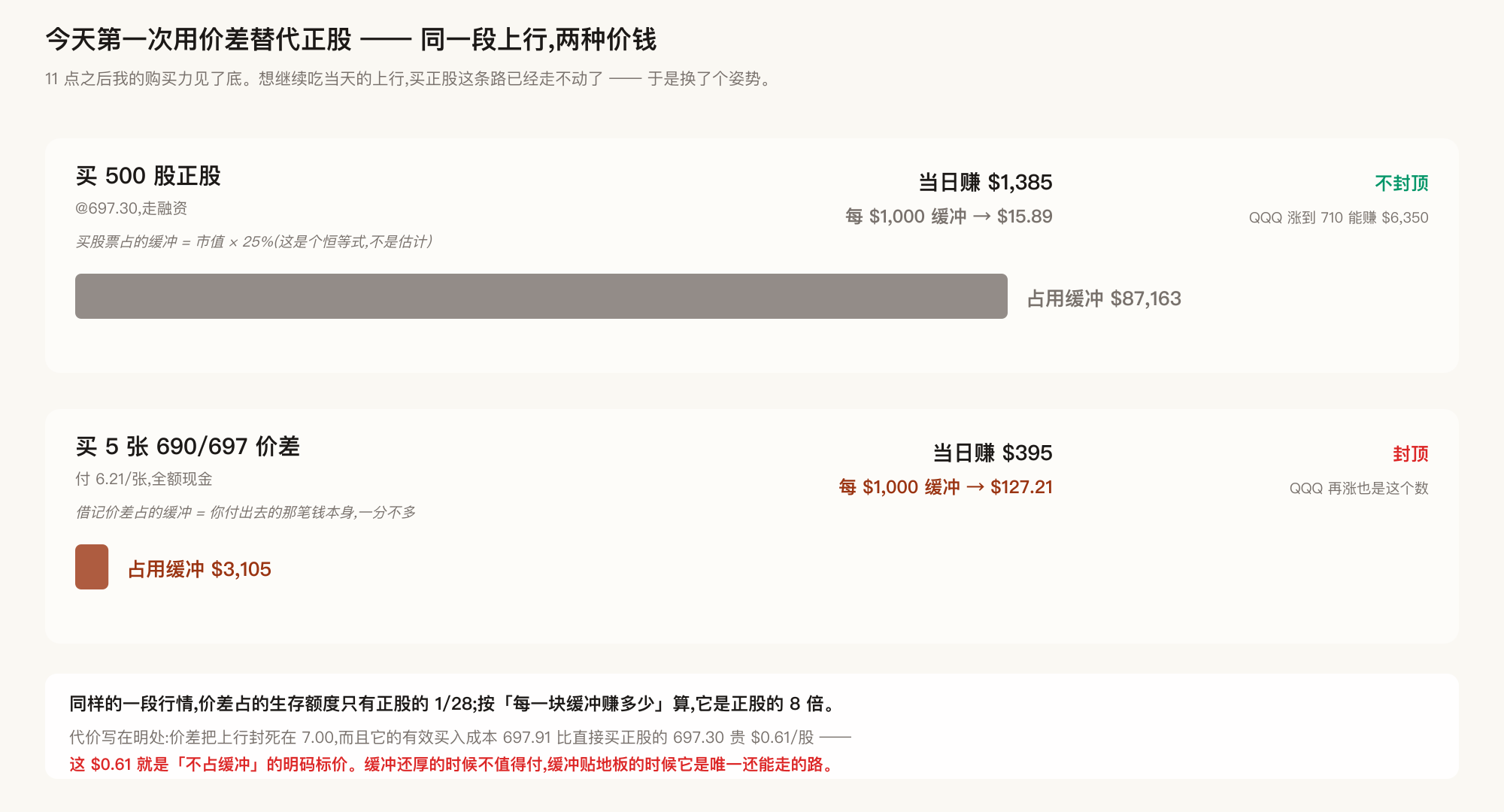 同一段上行，两种价钱